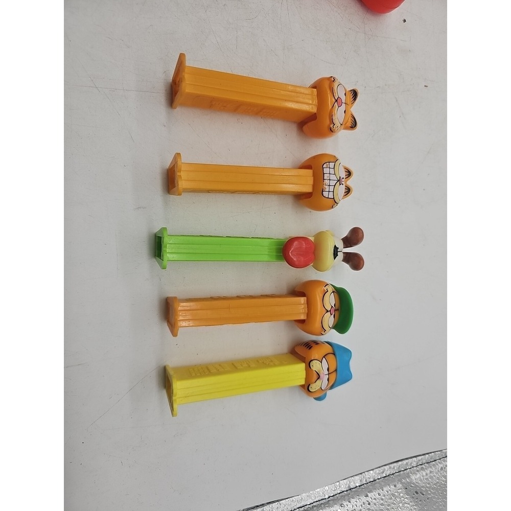 Vintage Pez Dispensers Garfield Lot of 5